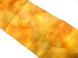 引箔　石畳模様織り出し　名古屋帯